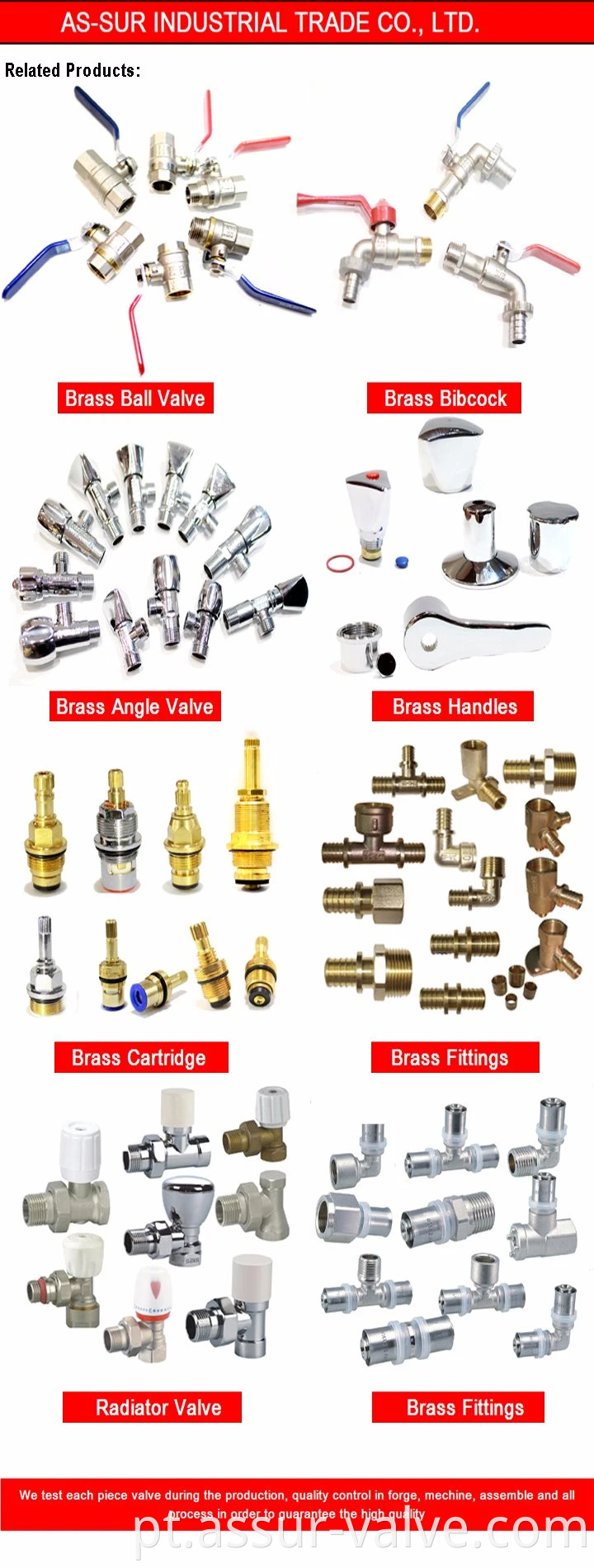 Modelo Brasil Brass Stop Valve AS-S007